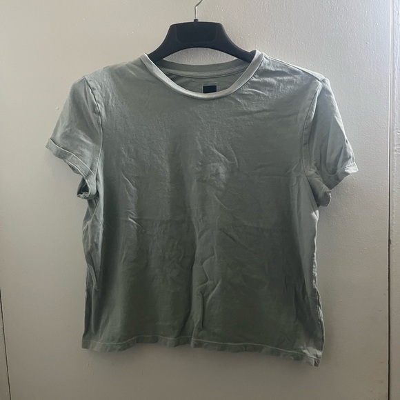 shrunken t Tops - Classic Green Crop Top